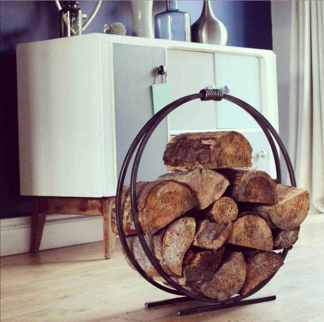 Wrought Iron Log Holder Etsy UK