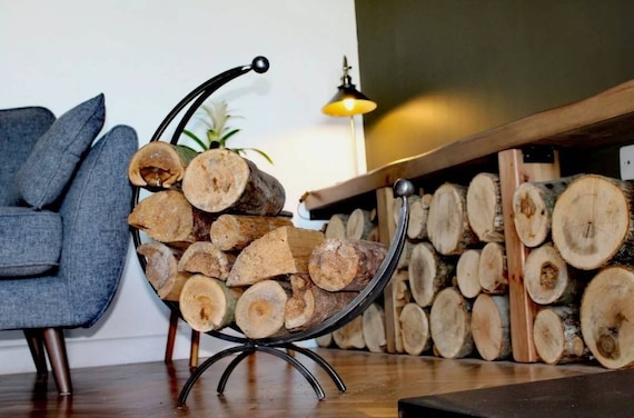 Wrought Iron Log Holder Metal Log Basket Log Storage Horseshoe Log Holder Fireside Log Holder Wood Stove Hearth Fire Tools. 3 Etsy UK
