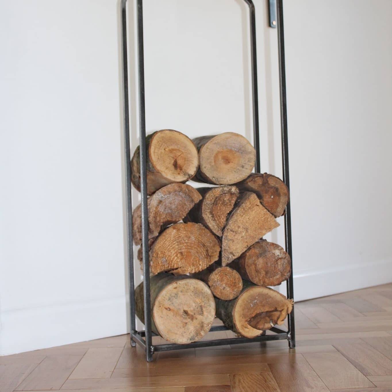 Wrought iron log holder — Iron Cymru