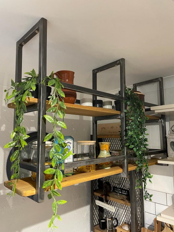 Ceiling Mounted Shelving. Suspended Ceiling Shelf. Kitchen Cooking Hanging Shelf Kitchen Island. Etsy UK