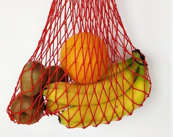 Bolsa de mercado de red francesa vintage Crochet reutilizable playa cero desperdicio bolsa de compras