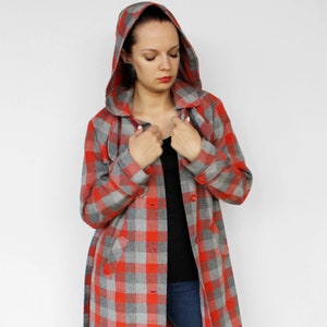 Petite Plaid Coat Etsy UK
