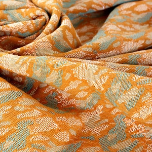 Tejido de tapicería abstracto vintage de los años 70, tejido de algodón grueso.