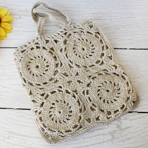 【MAISON LABICHE】Crocheted Stefanik Pouch Beige Light Beige Crochet Mesh Dress-Beach Cover-Up Crochet