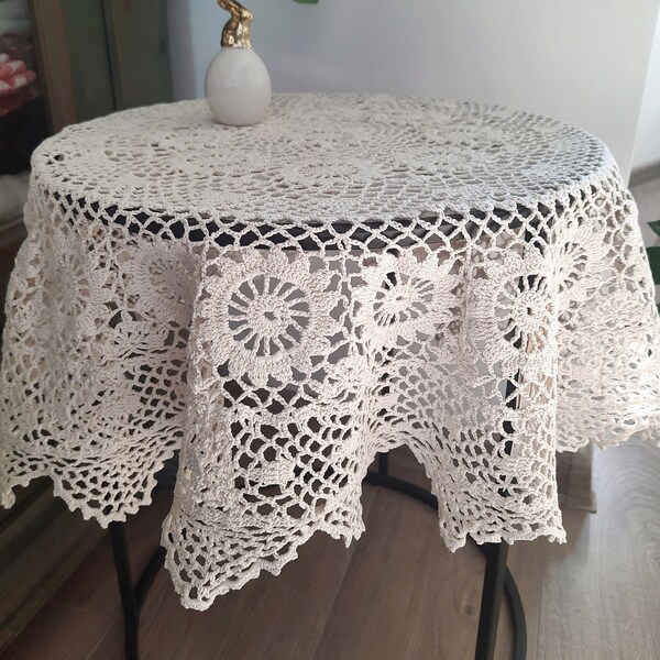 Crochet Table Cover Etsy