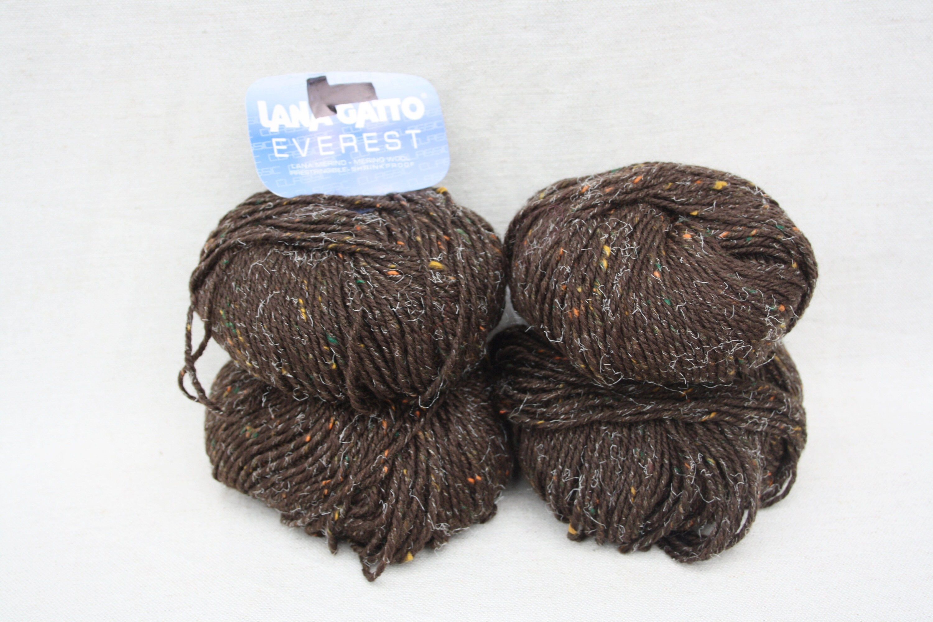 Brown Speckled Merino Wool Yarn Tweed DK Light Worsted Etsy UK