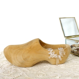 Traditionellen spitzen Holzschuh Vintage holländischen handgeschnitzten dekorativen Schuh Rustikale Bauernhaus Wohnkultur
