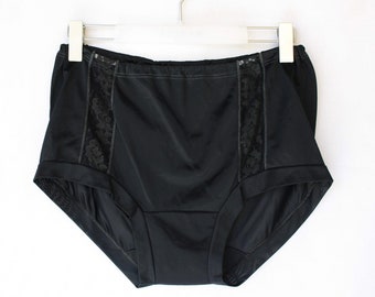 Retro underwear 80s women's underpants Vintage Soviet era knickers with lace details