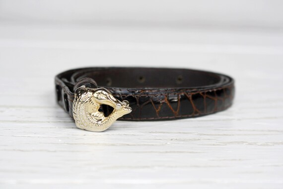 narrow belt LIGHT gray belt retro belt