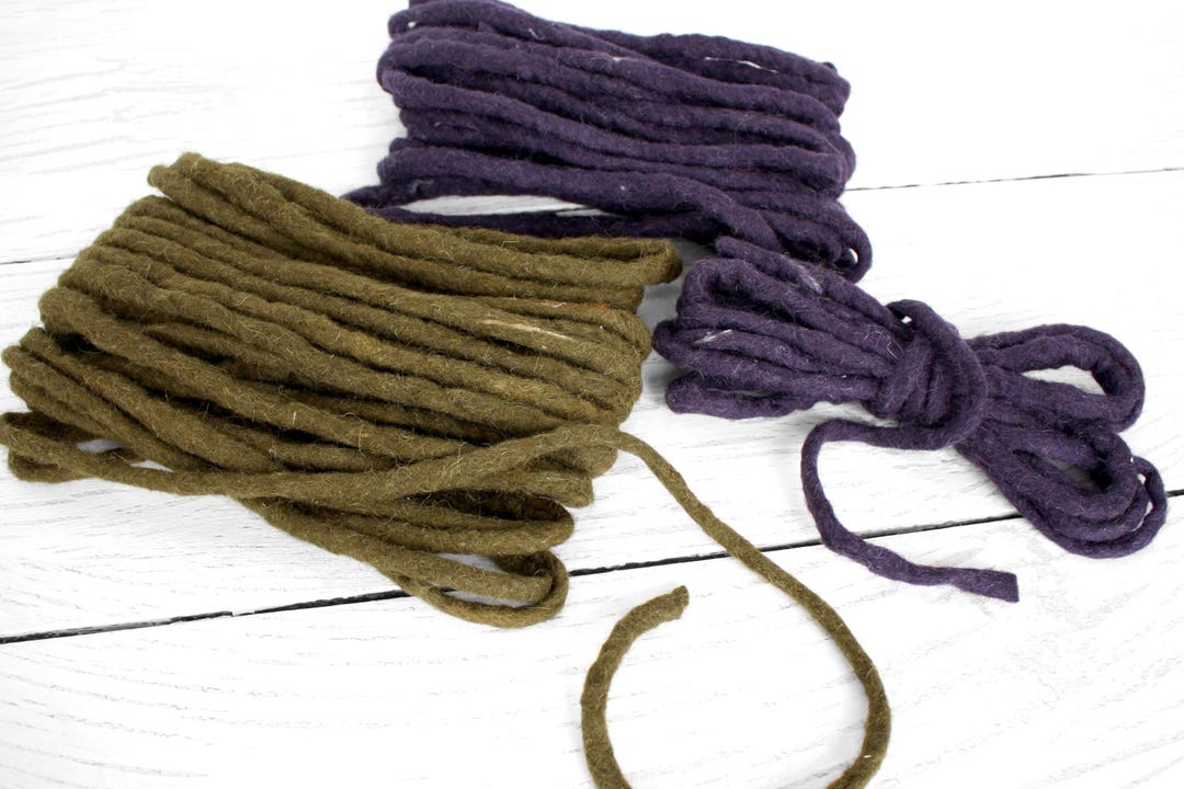 Primitive Roping Vintage Wool Felt Cord Primitive Rope for Crafts, Florists, Fiber Art ...