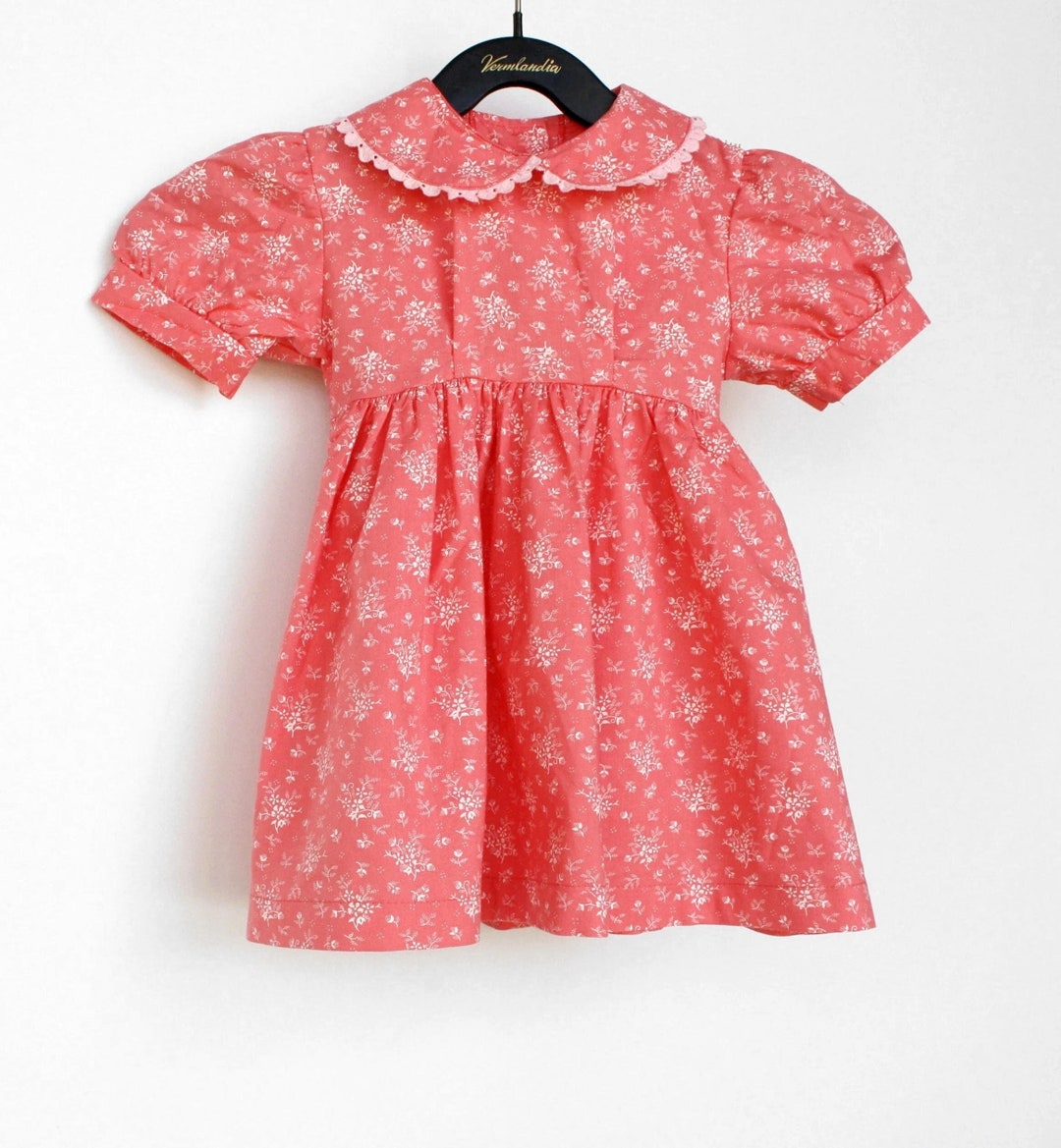 Babyhug Cotton Knit Full Sleeves Peter Pan Collared Frock with  Bloomer & Floral Print - Pink main image 0