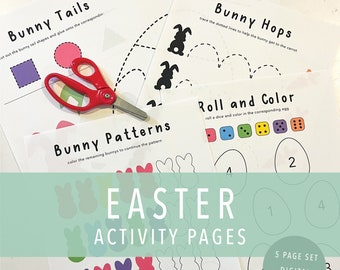Easter Activity Journal Pages, Toddler Pages, Easter Activity Printable, Printable Activity Pages, Easter Printable Pages, Toddler Printable