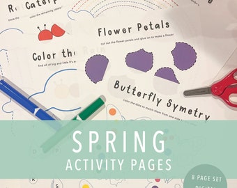 Lente activiteit dagboekpagina's, peuterpagina's, lente activiteit afdrukbaar, afdrukbare activiteitenpagina's, afdrukbare lentepagina's, peuter afdrukbaar