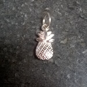 Silver unique handmade 925 silver cast Pineapple image 4