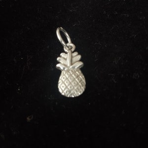 Silver unique handmade 925 silver cast Pineapple image 8