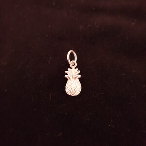 Silver unique handmade 925 silver cast Pineapple image 2