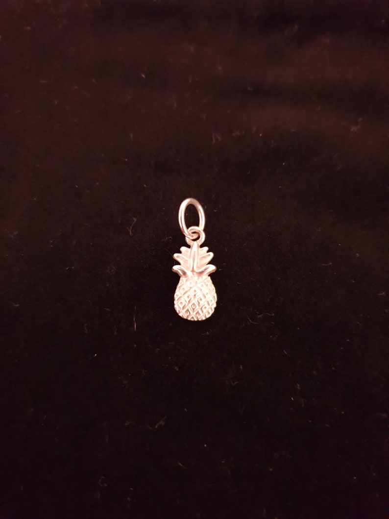 Silver unique handmade 925 silver cast Pineapple image 2