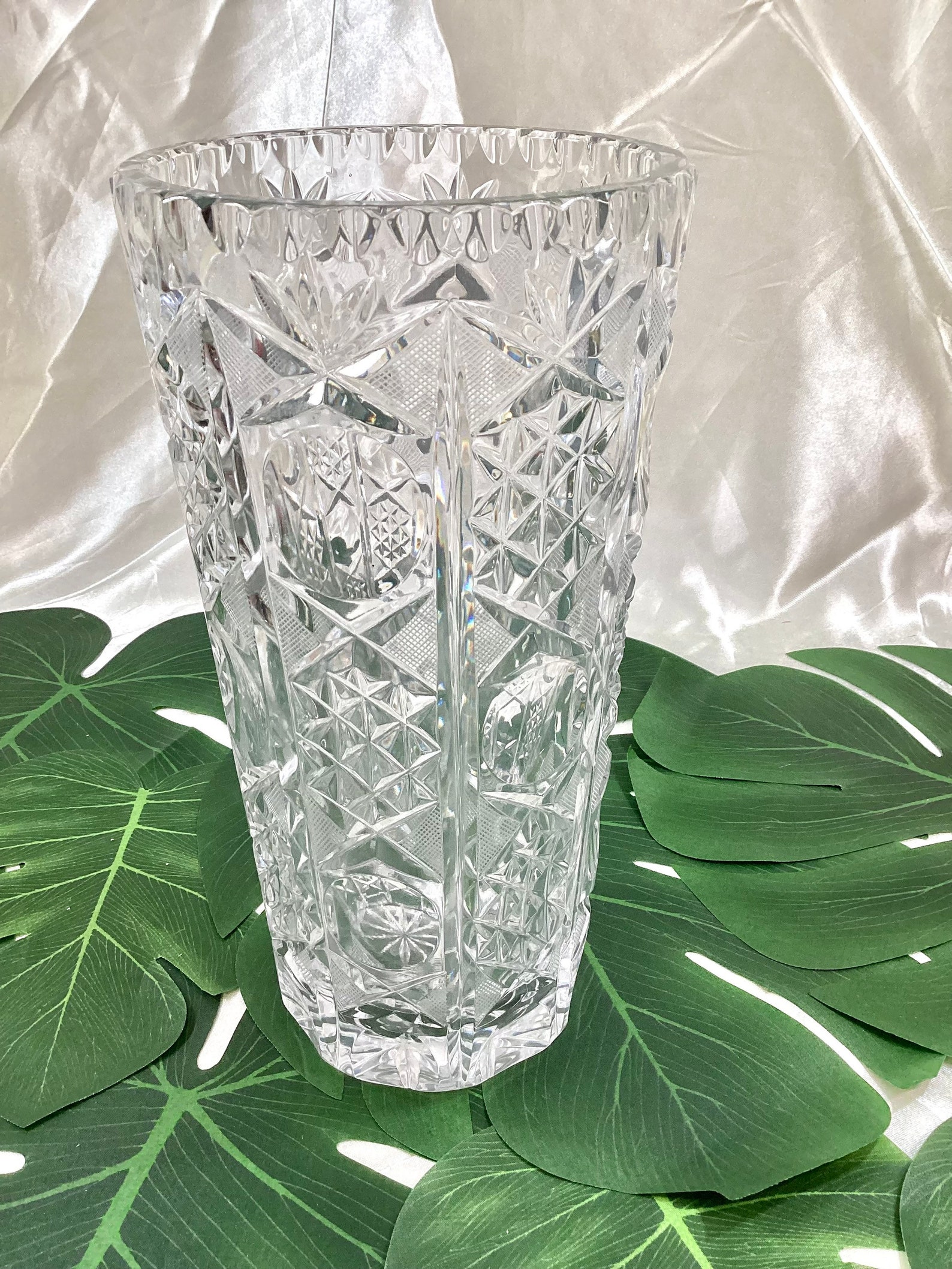Tall Clear Glass Flower Vase. and Unique Home Decor Etsy