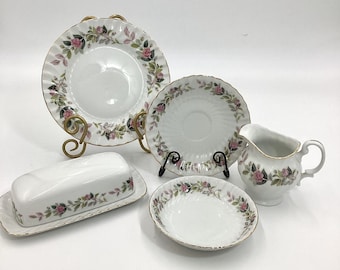 Vintage Regency Rose China – Gold Trim Serving Dish, Replacement (U.15 - J.3)