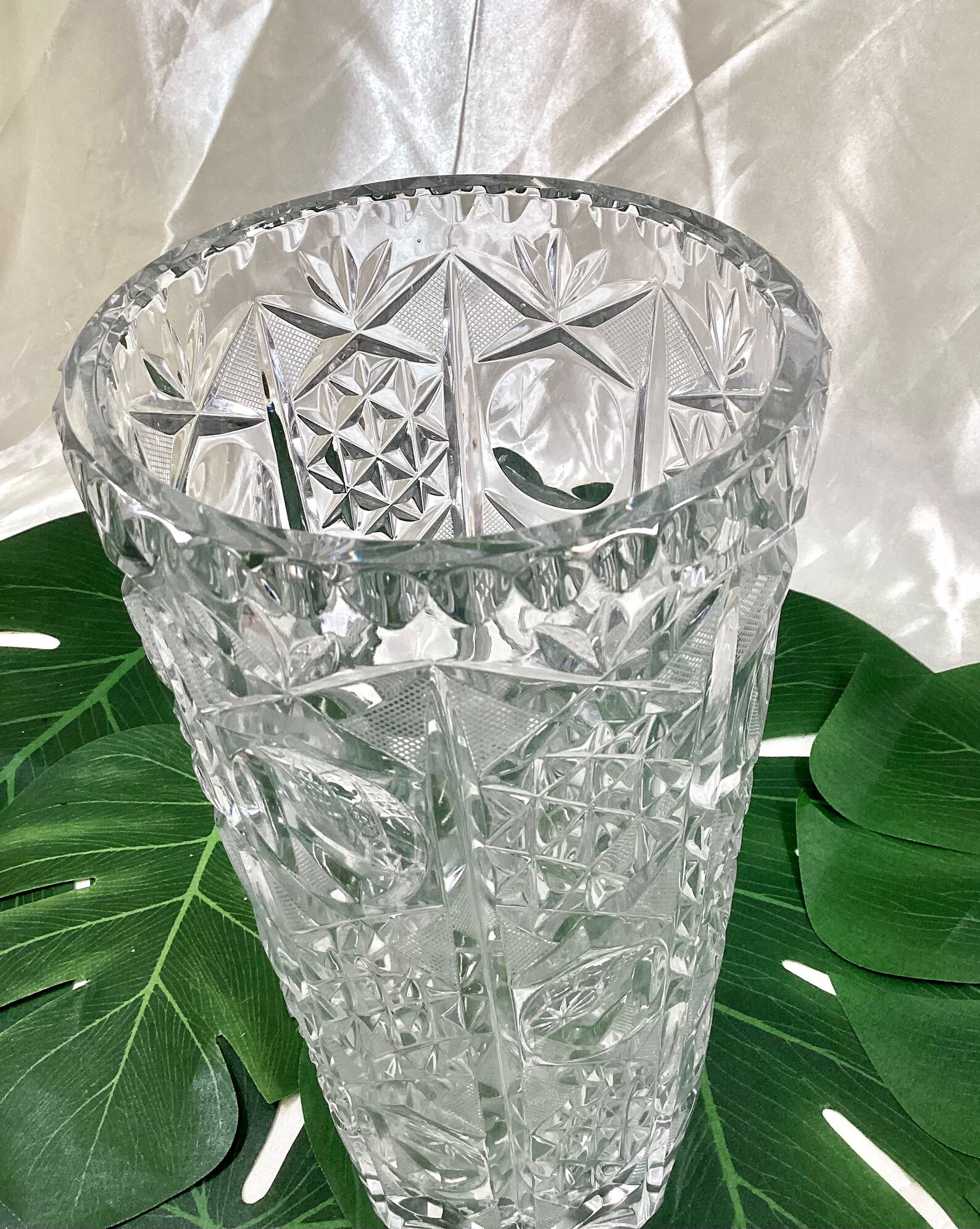 Tall Clear Glass Flower Vase. and Unique Home Decor Etsy