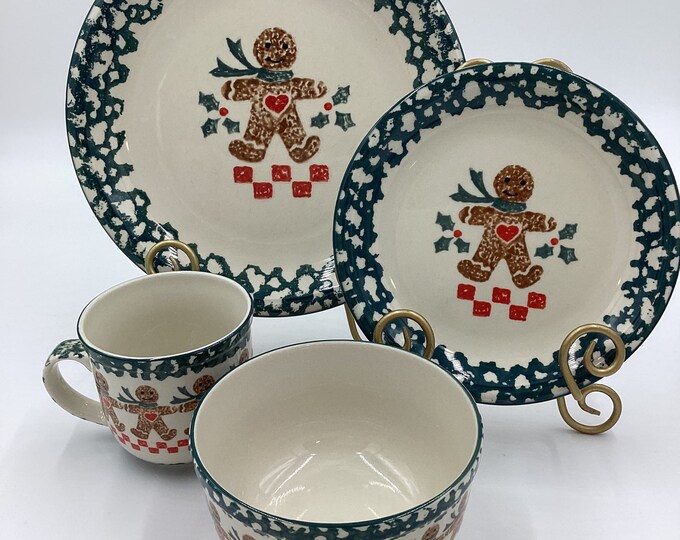 Vintage Folk Craft Gingerbread Dinnerware by Tienshan Green Etsy