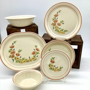 Royal Garden Cornerstone Dishes Corning Replacement Platter Dinner Plate Luncheon Plate Thanksgiving Dinnerware Harvest Tableware (U.5)