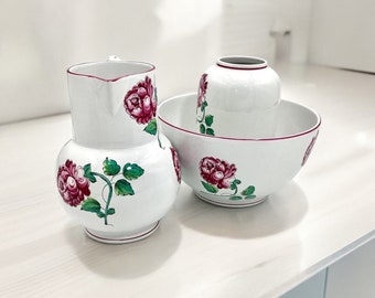 Tiffany & Co Strasbourg Flowers Set: Bowl, Pitcher and Vase (W6