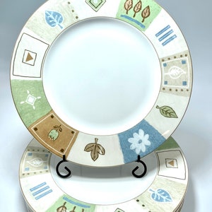 Mikasa Dinner Plate Salad Dinnerware Colorful Dish Dinner Party Dishes Farmhouse Dishes Vintage Mikasa Ultima Plate Microwave Safe (*J6-10)