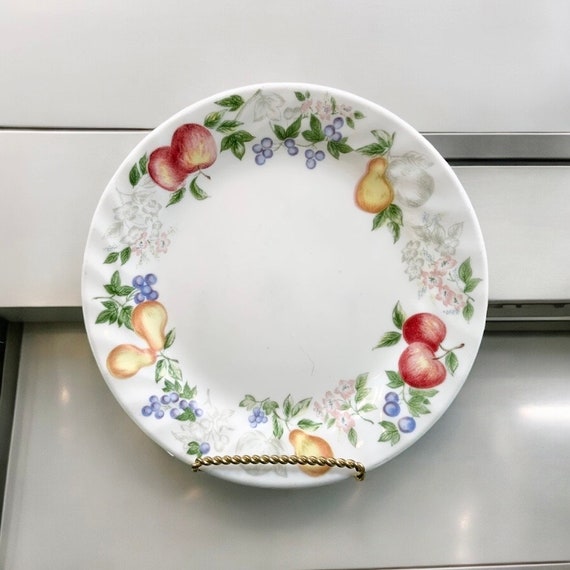 Vintage Corelle Salad Plate: Chutney Pattern, Spring Table