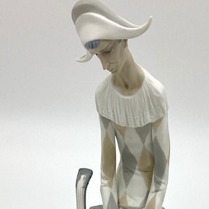 Lladro Porcelain Figurine Sad Harlequin Lladro Statue Home Decor Collector Lladro Retired Collectible Figurine Made In Spain Gift Idea(J8-1)