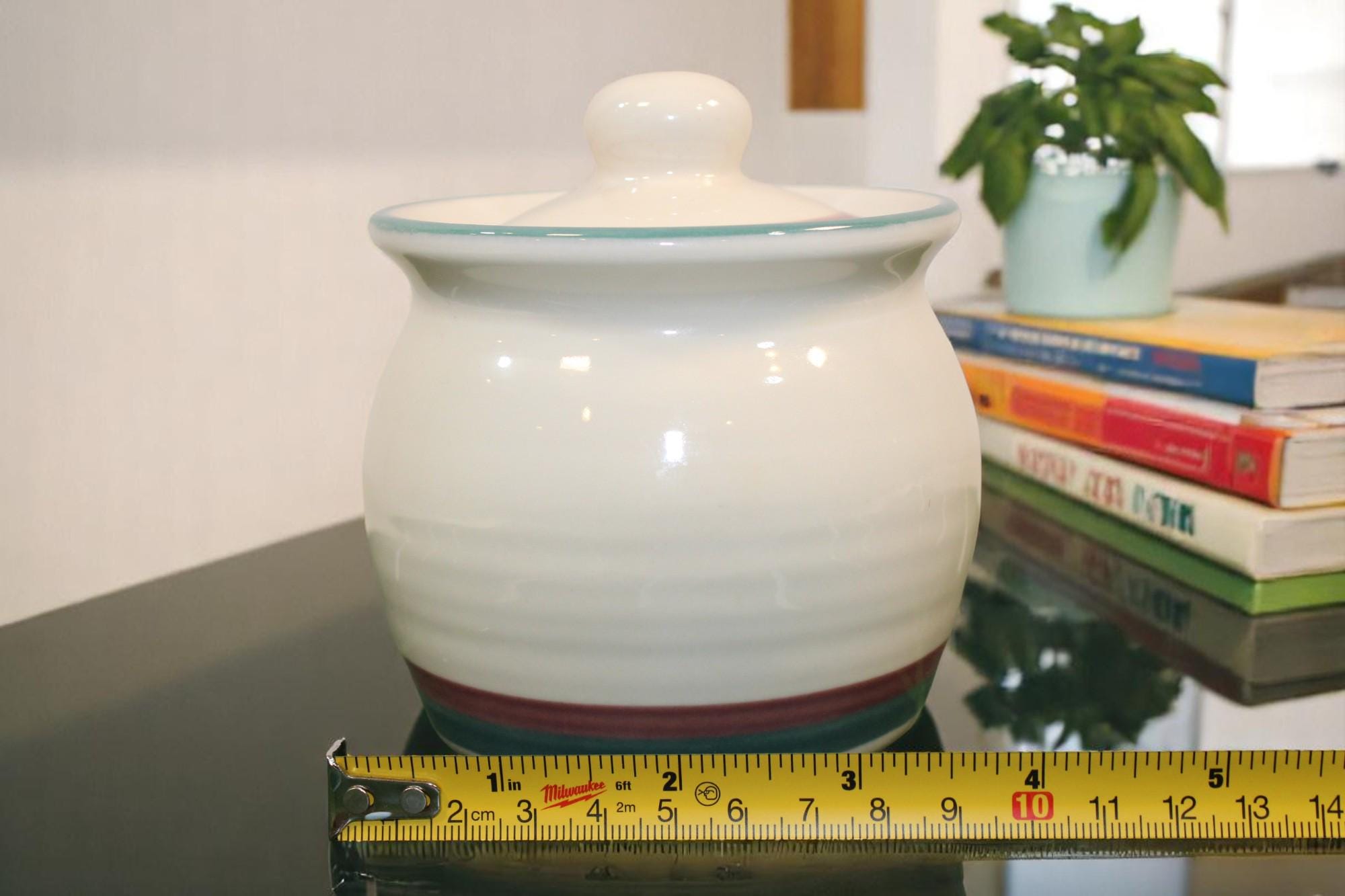 Lot Pfaltzgraff Porcelaine Cuisine : Boîte à Recettes, Sucrier Et Crémier Multicolore