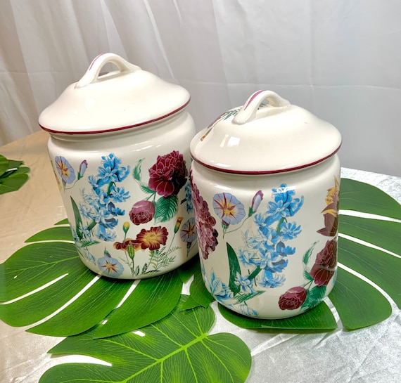 Amazon.com: ALWAYS AZUL POTTERY Set of Three Canisters in
