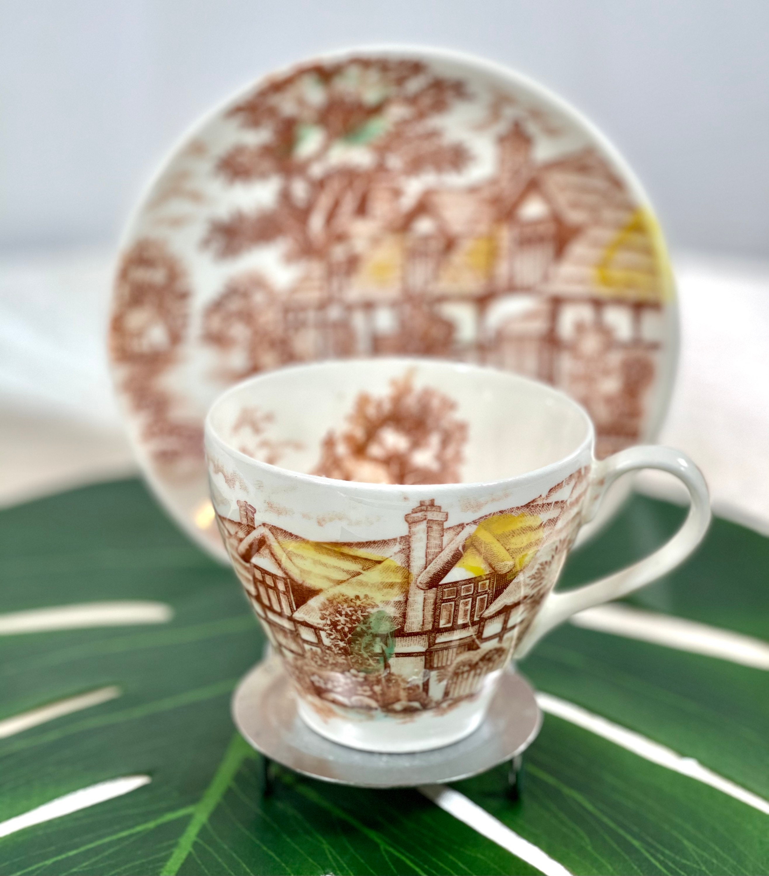 Teacup and Saucer WW English Cottage Japan Teacup Cottage
