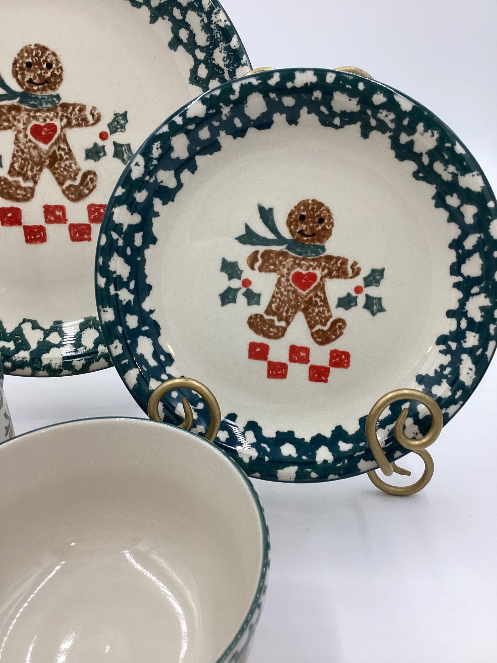Vintage Folk Craft Gingerbread Dinnerware by Tienshan Green Etsy