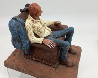 Vintage Michael Garman Cowboy Statue, 