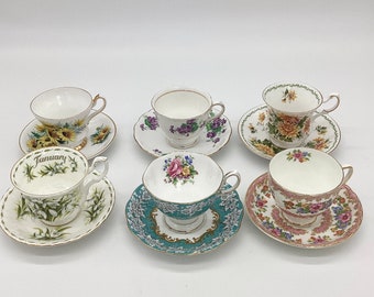 Made In England Collectable Teacup With Saucer Mother’s Day Gift Teacup Collector Rare Made In England Teacup And Saucer Gift Set (P.7)