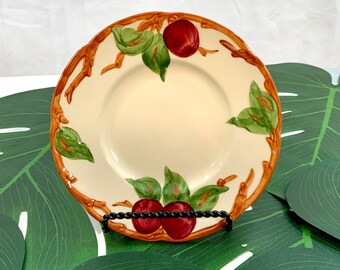 Franciscan Earthenware 6” Saucer Hand Painted Branches Leaves & Apples(A5-7)