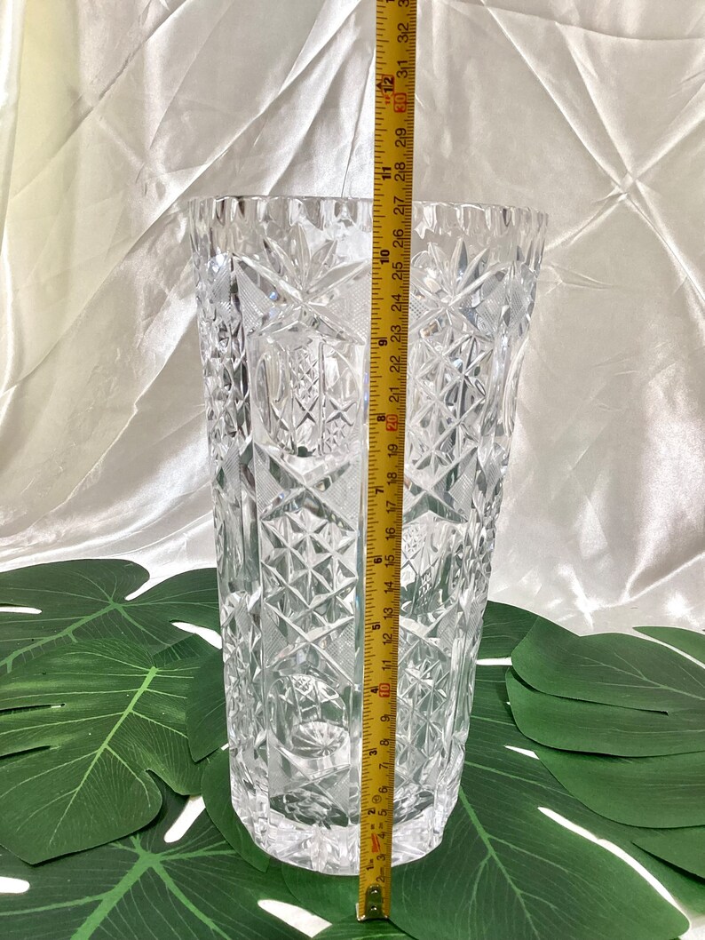 Tall Clear Glass Flower Vase. and Unique Home Decor Etsy