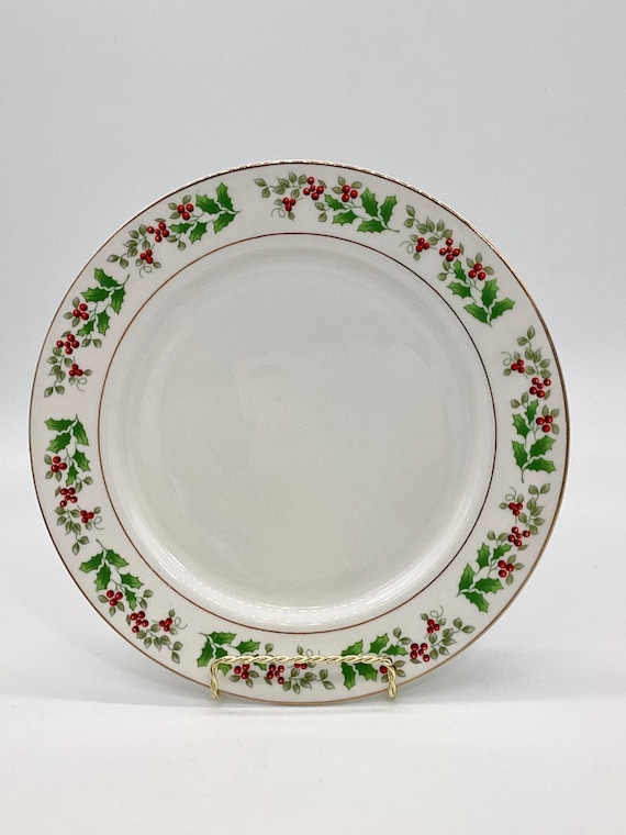 Christmas Dinnerware 5 Pieces Set by Gibson Christmas China 5 Pieces Place Setting Holiday Pattern Holly Berries Christmas Plate X6 18 O3 Etsy Canada