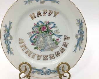 Anniversary Gift Decorative Plates: 50th 40th 25th 1st Happy
