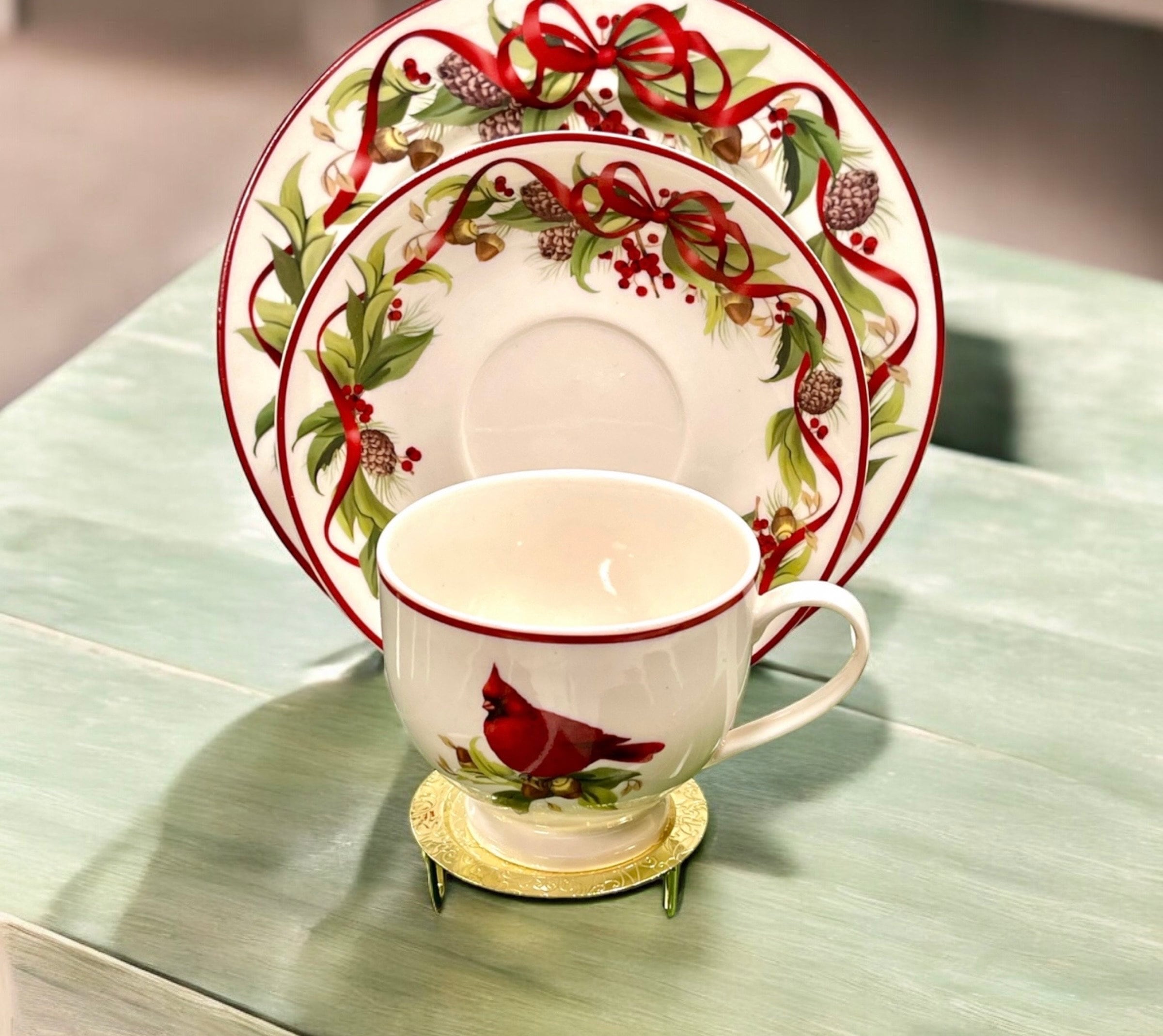 Cardinal Dishes Etsy