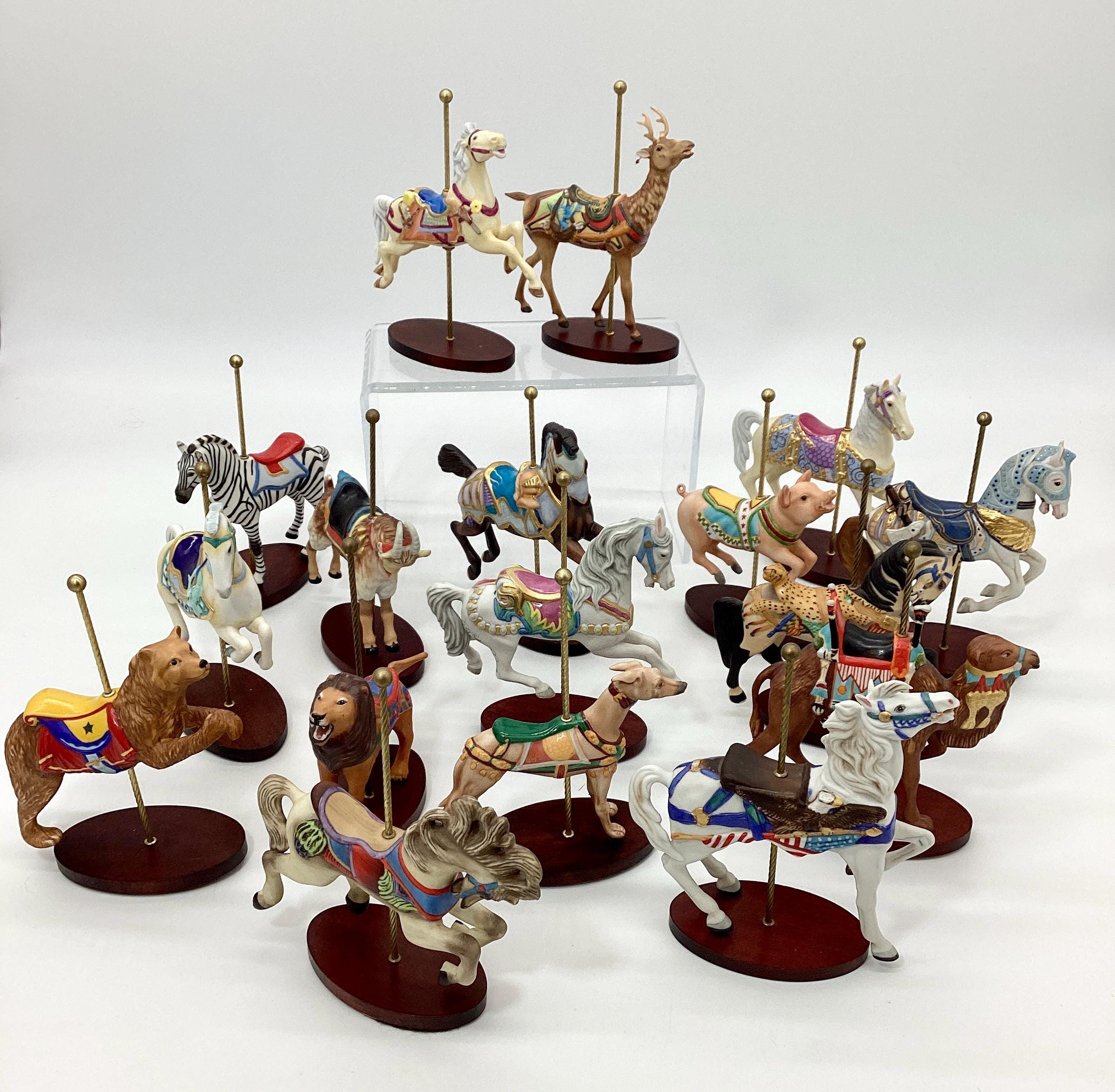 The Treasury of Carousel Art; 17 Pieces; Porcelain Figurine