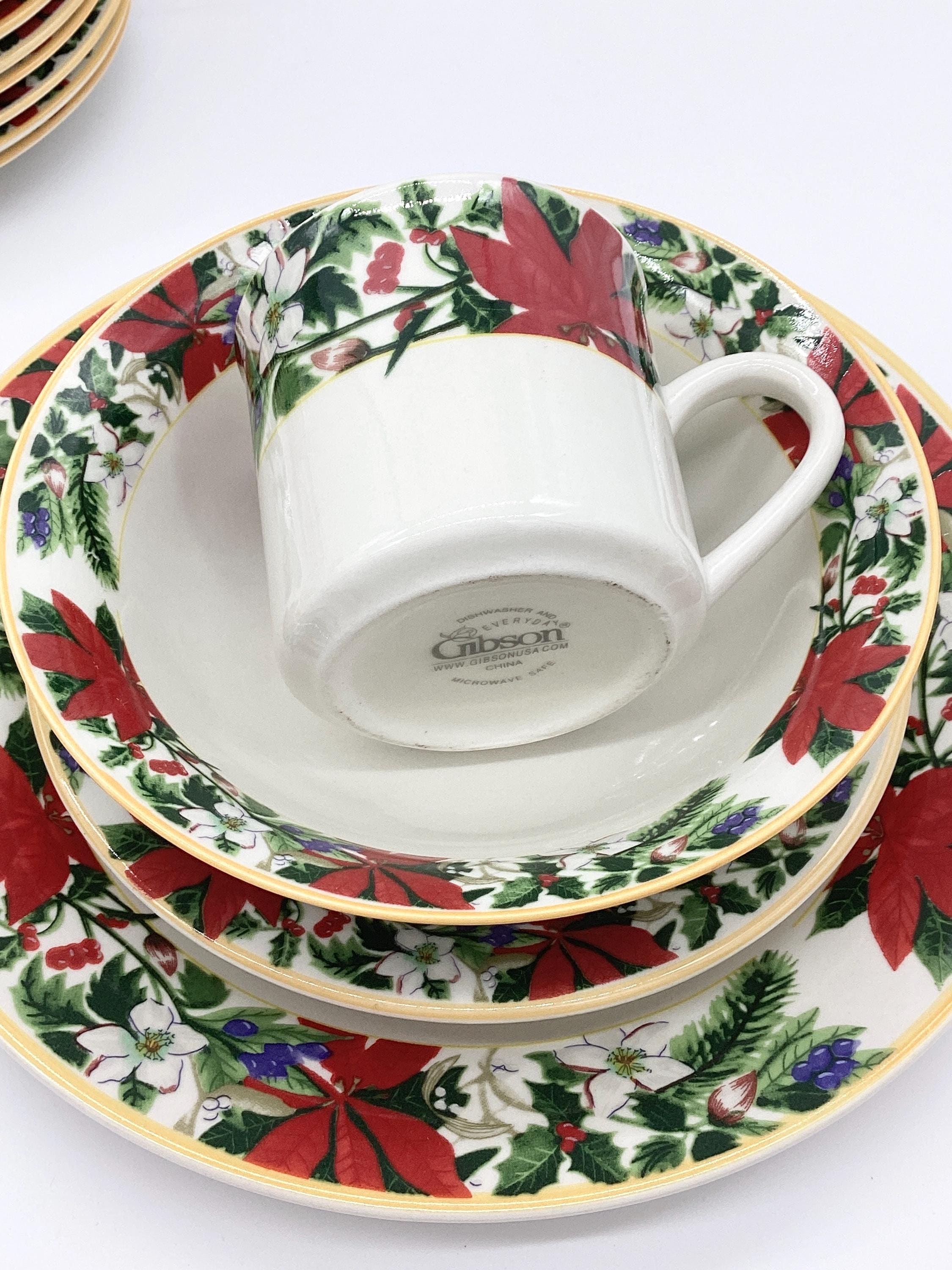 Gibson クリスマス　食器セット　皿　ボウル Gibson クリスマス 食器セット 皿 ボウル