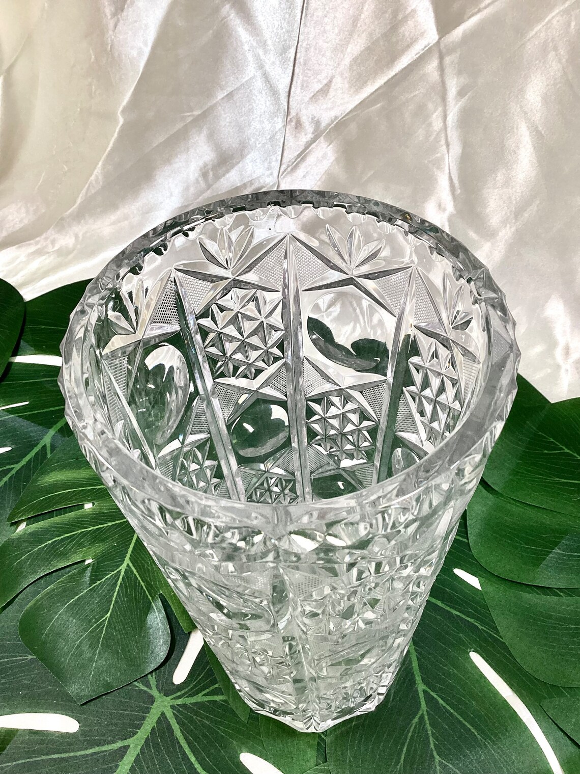 Tall Clear Glass Flower Vase. and Unique Home Decor Etsy