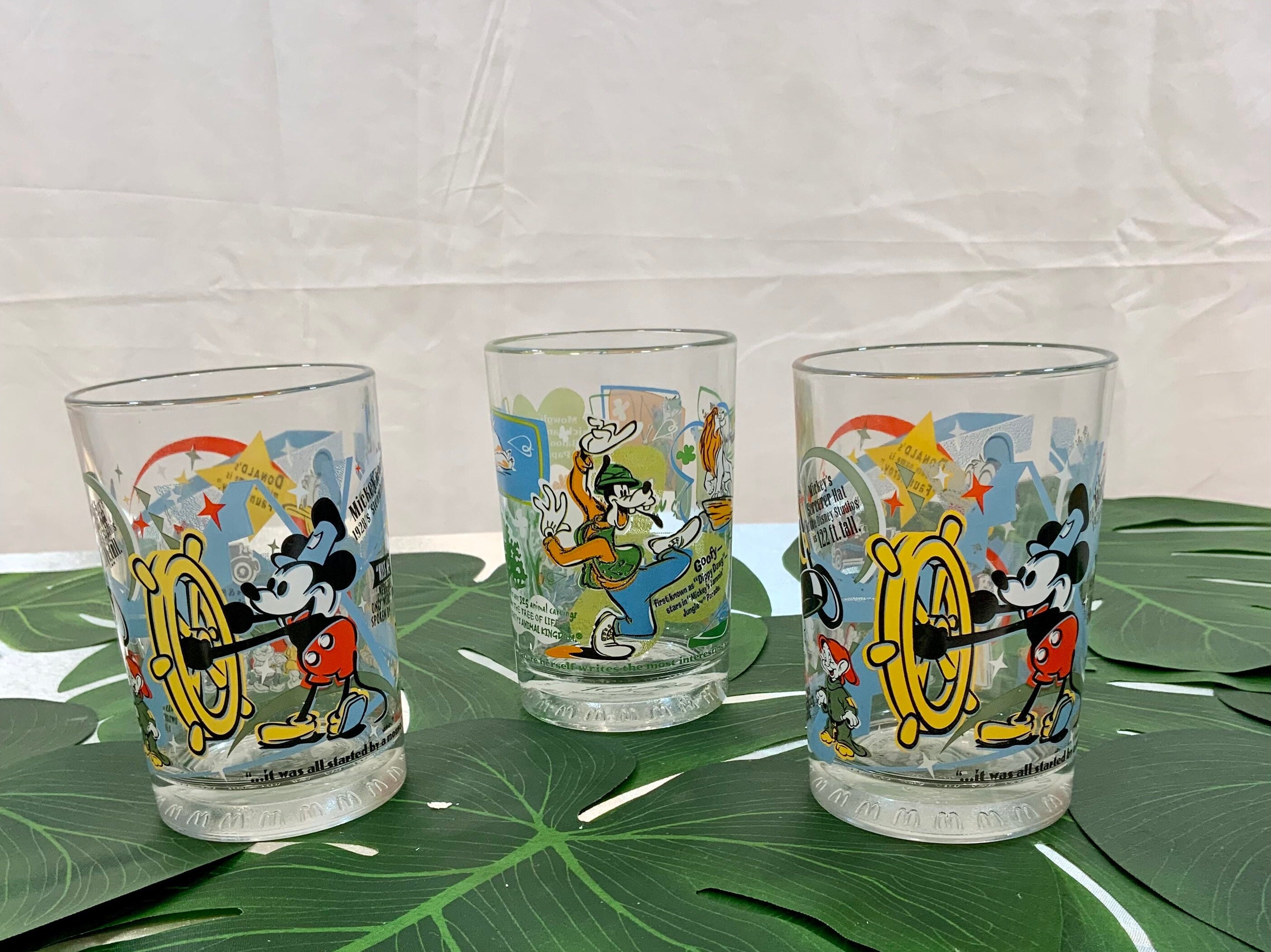 Vintage Disney 100 Years of Magic Tumblers, Set of 3 (F.5-4) - Etsy