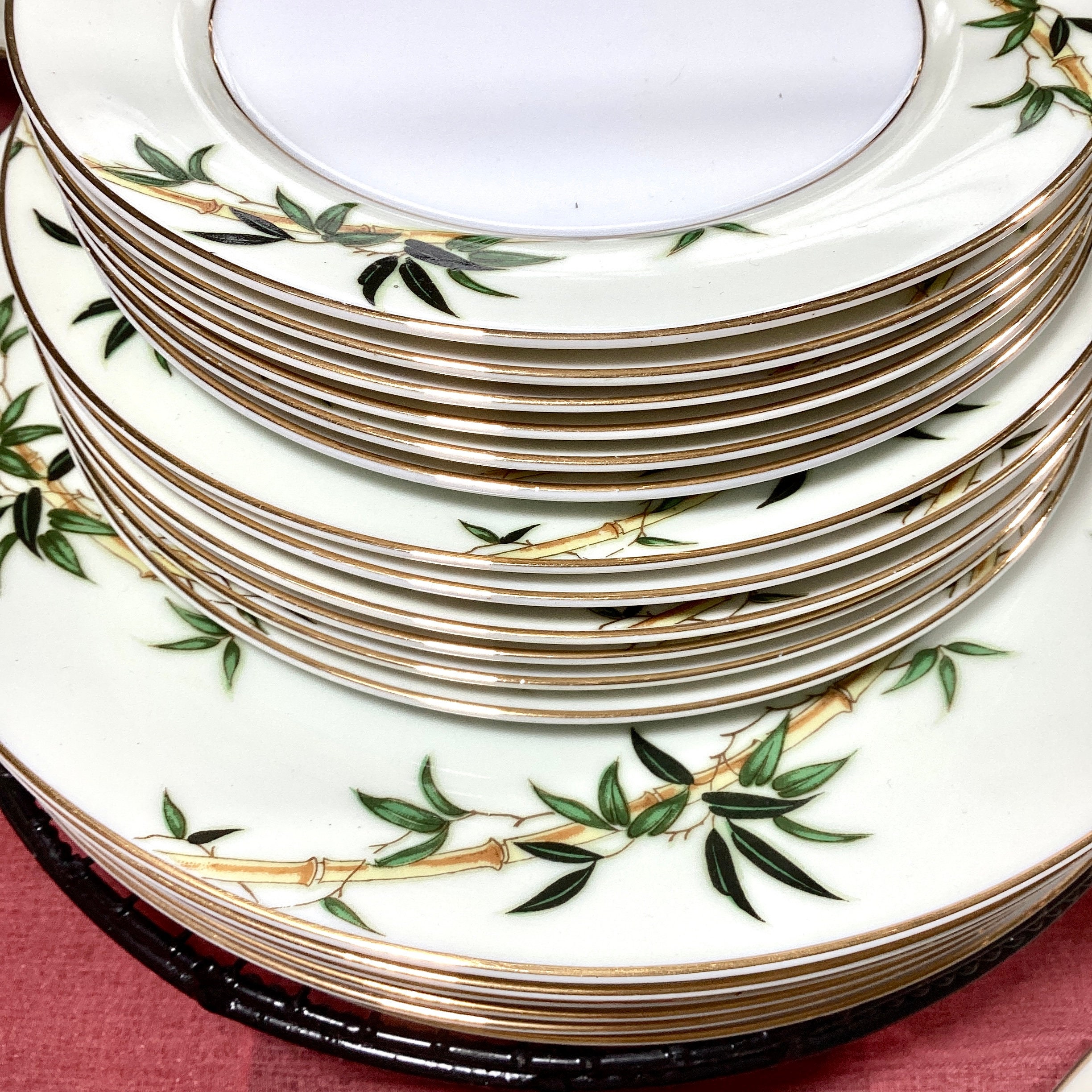 【メーカー直売】の商品をすべて Kent China Inspired Japanese Dishes Pattern Bamboo Hai Bali 食器