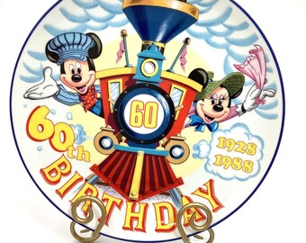Commemorative 60th Birthday Mickey and Minnie Mouse