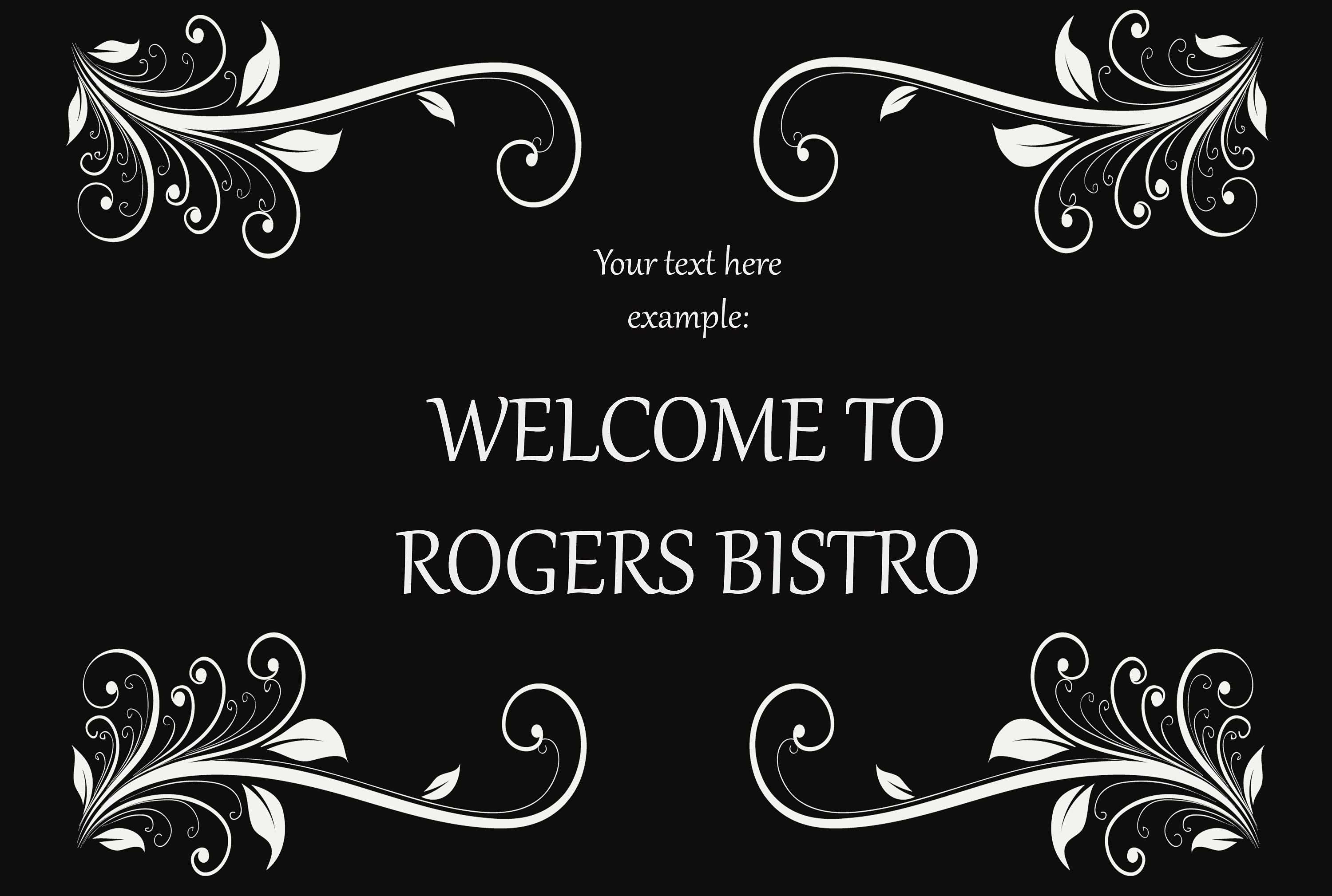 HD Metal Wall Art Black And White Pattern With Optional Text Etsy