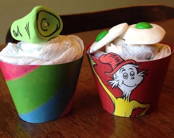 Dr. Suess Cupcake Wrappers