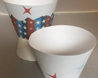 Stars and Stripes Cupcake Wrappers